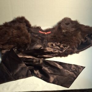 Brown Rabbit Fur Stole